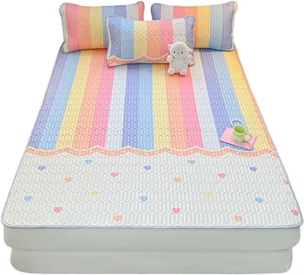 Jojoy - Kinderbeddengoed Set - Regenboog Dekbedovertrek - Beddengoedset - Rainbow Thema - DUODREAM