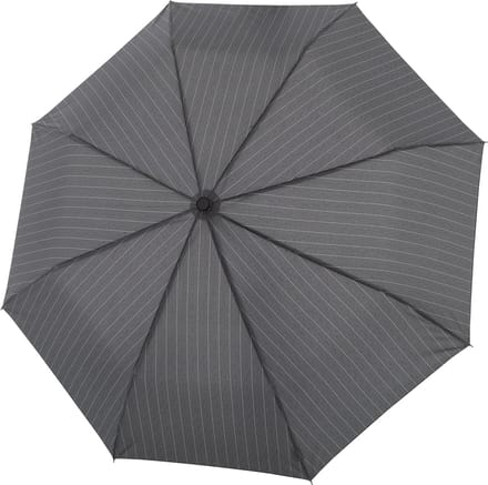 doppler Paraplu Fiber Magic Superstrong Stripe Grijs Veelkleurig