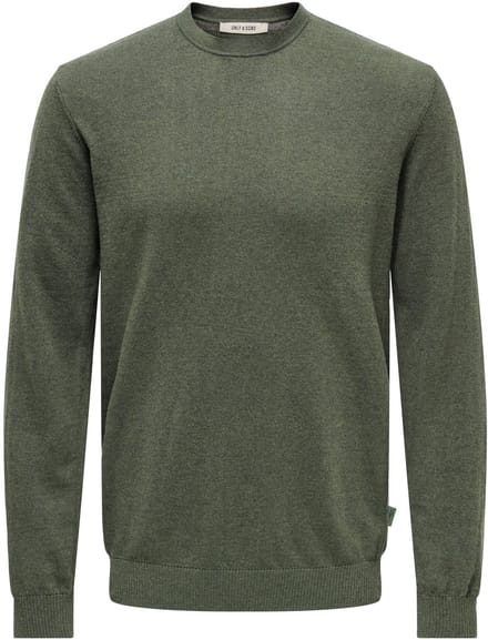 ONLY&SONS - ONSLOUI REG 12 MEL CREW KNIT NOOS - Heren - Gebreide truien