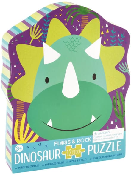 Floss & Rock Puzzel Dino - 12 stukjes - Voor kinderen vanaf 3 jaar