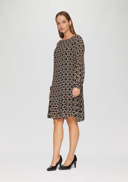 s.Oliver BLACK LABEL - Jurk - Maat 34 - Vrouwen - 99A6 GREY/BLACK -