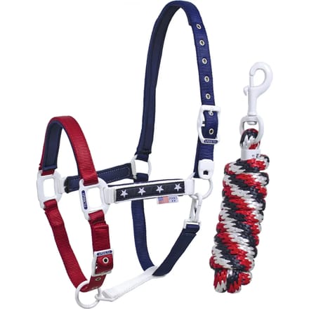 Nylon halster voor paard met lengte Pool's USA