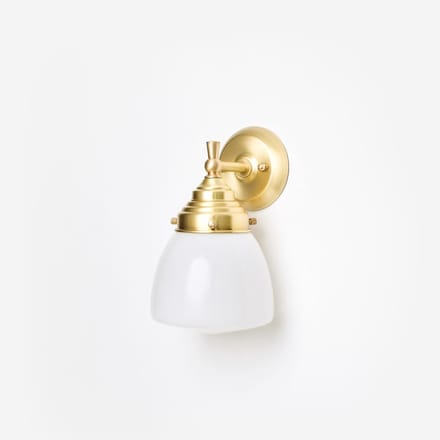 Wandlamp Schoolbol Small Royal Messing - Art Deco Trade