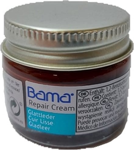 Bama Repair Cream Gladleer Herstellende Crème Middenbruin 15 ml