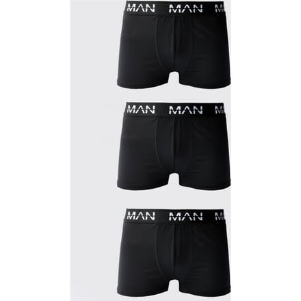 Heren Active Performance 3-Pack Boxers | Black | Size Large