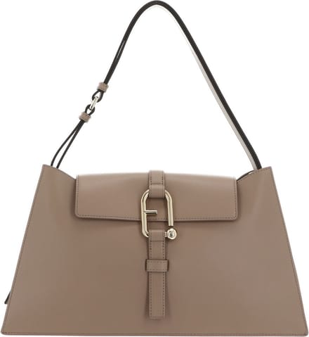 FURLA Leren schoudertas Nuvola Shoulder Bag Greige Taupe
