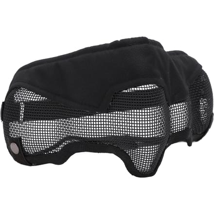 Half Face Mesh Mask Verstelbaar met Oorbescherming Mesh Masker voor Paintball CS Spel