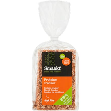 Smaakt Less Carb Proteïne Cracker Biologisch 200 gr