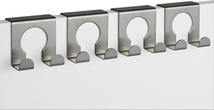 Haushalt 16144 - Deurhaken - set van 4 - RVS