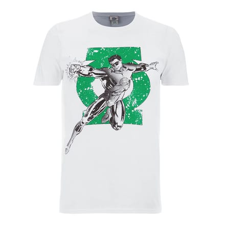DC Comics Green Lantern Punch Heren T-Shirt - Wit - M