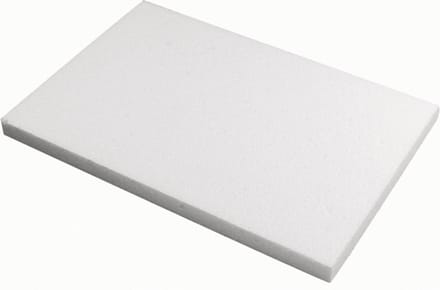 Rayher Piepschuim schijf/schijven - 2x - wit - 20 x 30 x 2 cm - hobby figuren artikelen - vormen