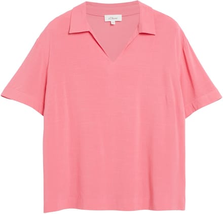 Viscose Blouse met Afgezakte Schouders Dames s.Oliver