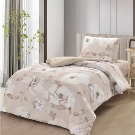 Lavella-3-delige dekbedovertrek set-140x200 cm-microvezel polyester-90x200+30-60x70