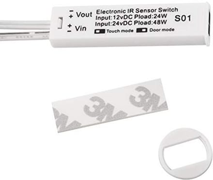 Inbouwsensor met 2 schakelfuncties voor deur- of handbeweging