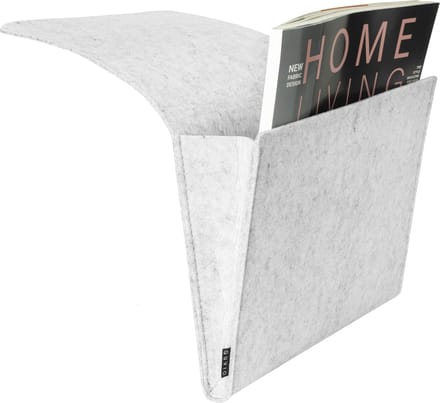 QUVIO Bed en bank organizer / Vilten opbergvak voor bed en bank - Grijs