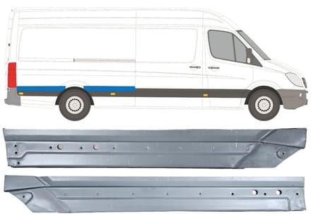 Reparatiepaneel achterspatbord voor Volkswagen Crafter 2005-2017 / Rechts / Set
