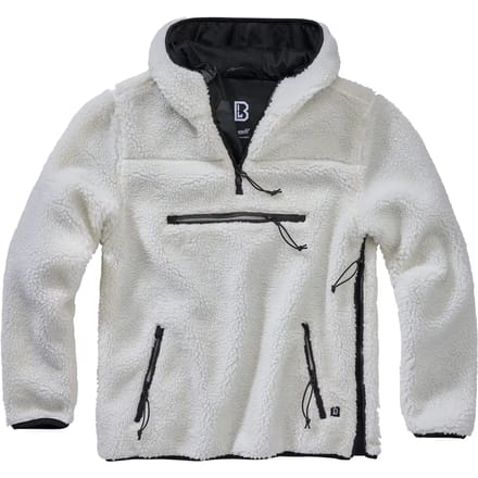 Brandit - Teddyfleece Worker Pullover Jas - M - Wit
