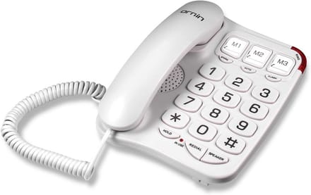 Grote Knop Telefoon met Luidspreker - Hoge Volume & Hoortoestel Compatibel voor Senioren