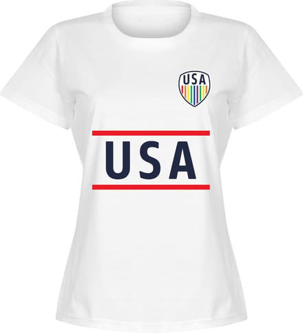 USA Team Pride Dames T-Shirt - Wit - S