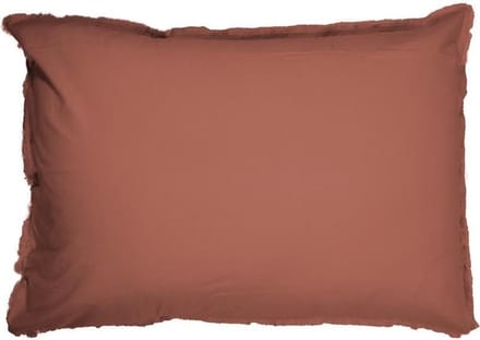 Matt & Rose Set Kussenslopen Terracotta - 50 x 70 cm - Gewassen Katoen