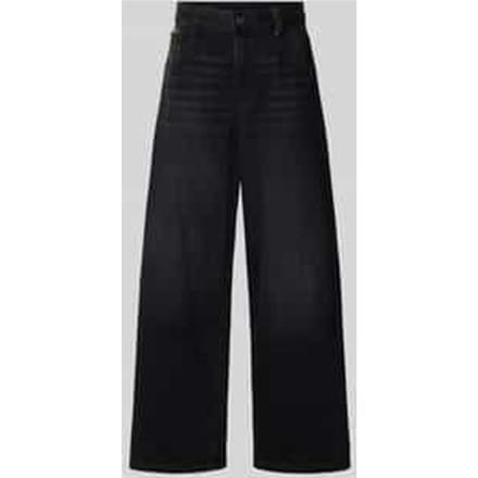 High loose fit jeans met labeldetail model 'Skater'