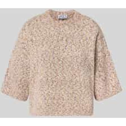 Gebreide pullover met 1/2-mouwen