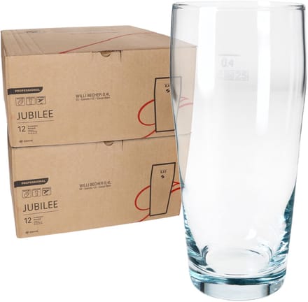 24-delige set bierglazen WILLIBECHER 0,4L geijkt van glas – 42177