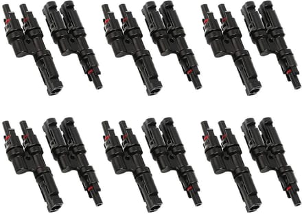 6 Paar MC4 Zonne-energie Y-Verbinders IP67 - Parallelle Schakeling Zonnepanelen