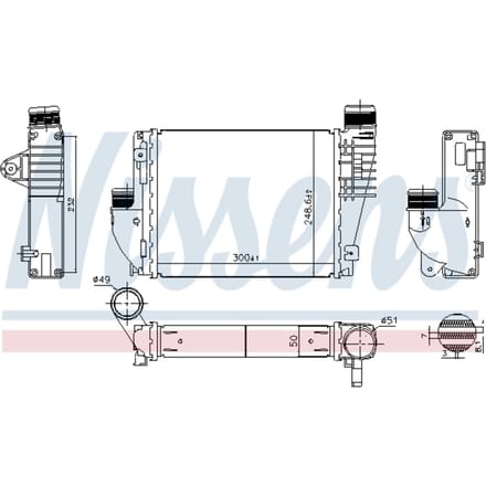 Intercooler NISSENS 961522