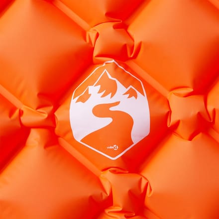 vidaXL - Kampeermatras - opblaasbaar - 190x58x6 - cm - 1-persoons - oranje