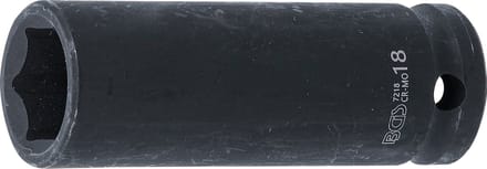 BGS Kracht dopsleuteldop zeskant, diep 1/2 18 mm