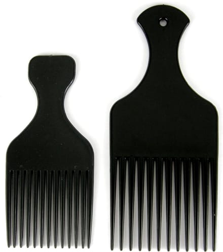 Afro kam klein en groot.