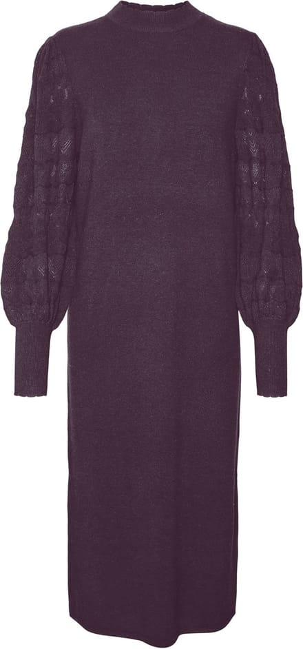 VERO MODA - VMLIMONE LS HIGHNECK CALF DRESS GA BOO - Dames - Maxi jurken