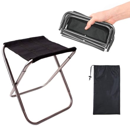 Dailygoods - Outdoor Opvouwbare Kruk - Draagbare Aluminium Klapkruk