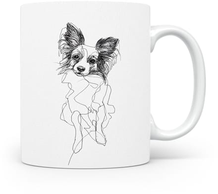 Beker Vlinderhondje (Papillon/Phalène)