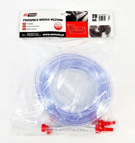 Awtools - Waterpas met Slang - 20m - PVC - Doorzichtig