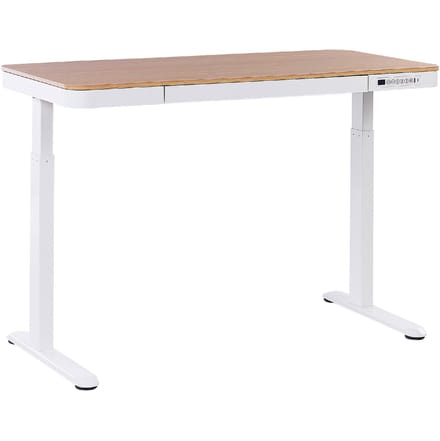 KENLY - Verstelbaar bureau - Wit - 120 cm - Vezelplaat