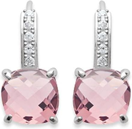 Amanto Oorbellen Dorra Pink - 925 Zilver Gerhodineerd - Ø7mm - 17mm