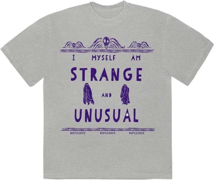 Beetlejuice - Strange & Unusual Heren T-shirt - S - Grijs