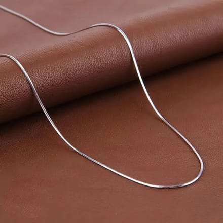 Nivard Ketting - Dames - Staal - Nep zilver - Met Hanger - 55cm