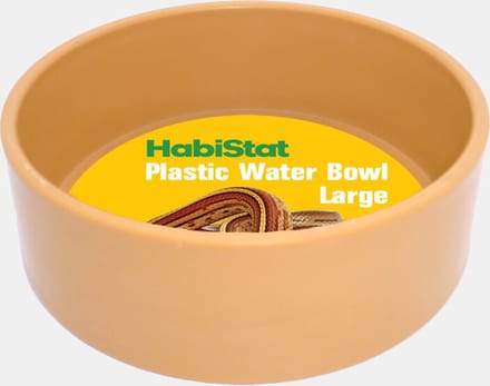 Habistat - Ronde Plastic Water Bak - Groot - 13 X 13 X 4.5cm