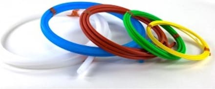 Nylon buigveren set, voor airco leiding maten 1/4, 3/8, 1/2, en 5/8 , 4 meter