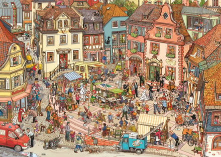 Heye legpuzzel Market Place van Göbel / Knorr, 1000 stukjes