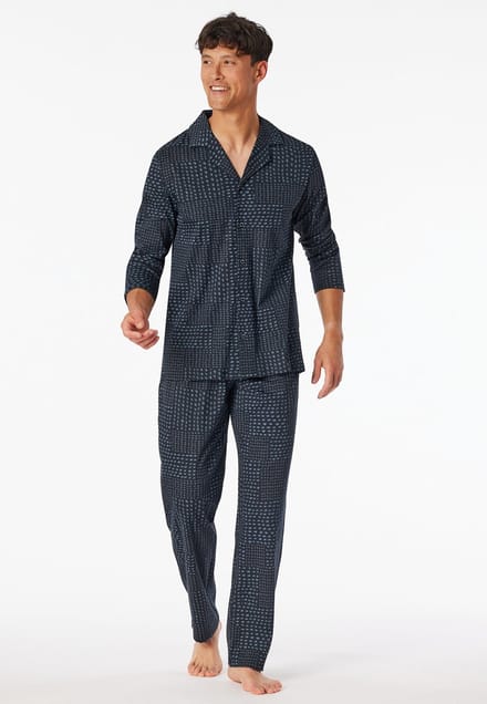 Schiesser – Fine Interlock – Pyjama – 182656 – Graphit – Maat M