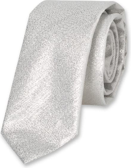 E.L. Cravatte Stropdas - Zilver glitter