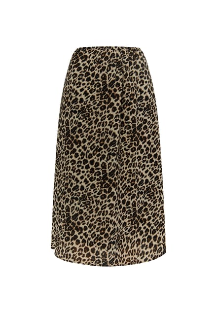 Faina Rok met luipaardprint Dames beige leo