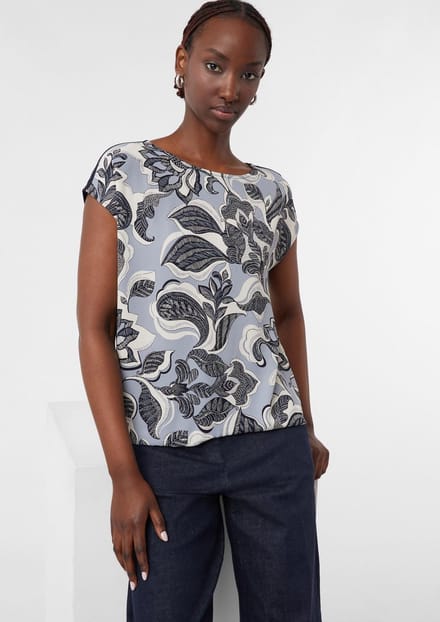 Damesbloes met bloemenprint COMMA
