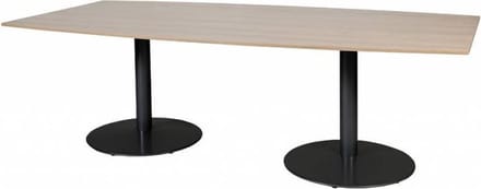 Vergadertafel - Linesto 240x120 tonv. Havana Kersen - zw frame