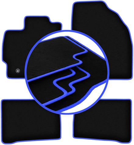 CARLUX-BLUE automatten voor: Toyota Prius III hatchback (2009-2011)