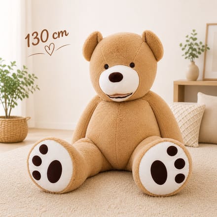 Knuffelbeer - Grote knuffelbeer 130 cm - Zachte vulling